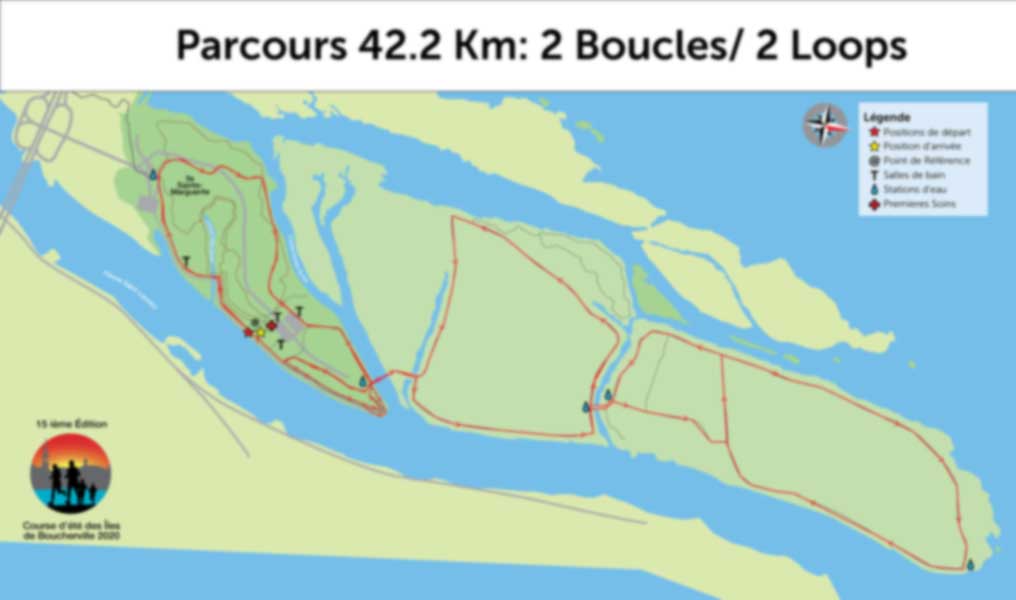 Race at Boucherville Map