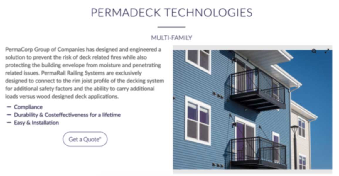 PermaDeck Webpage